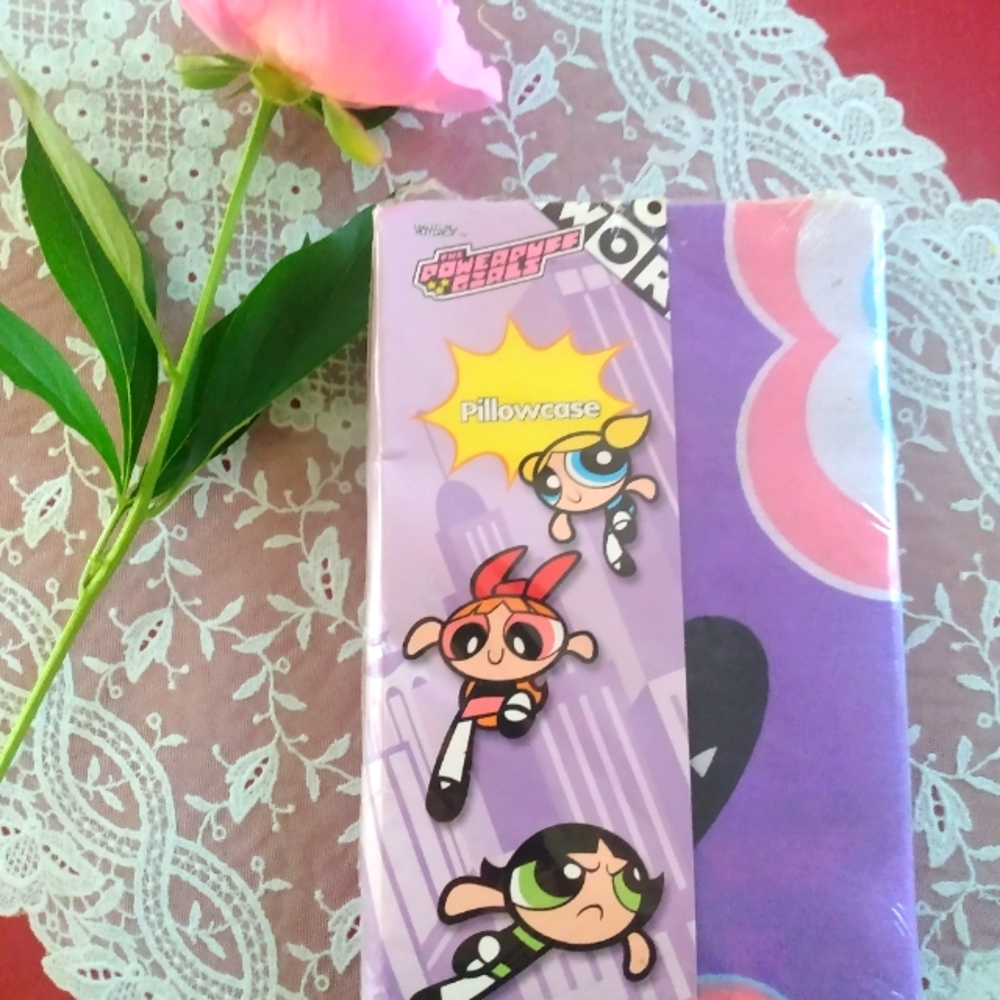 Vintage  Power Puff Girls NWT standard  pillowcase